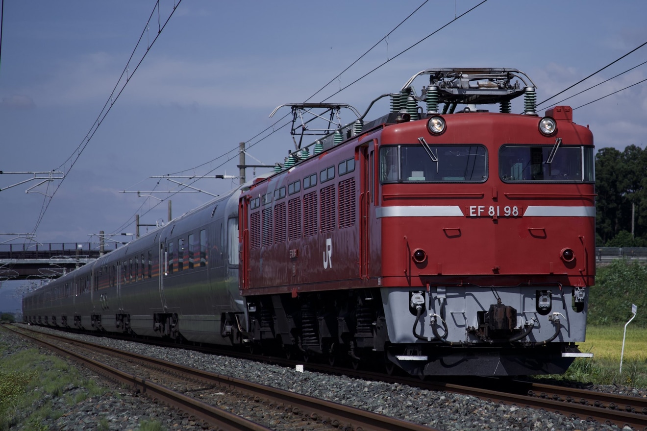 【JR東】EF81-98牽引カシオペア紀行返却回送運転の拡大写真