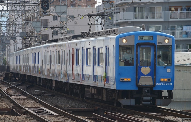 【近鉄】「志摩スペイン村ラッピングトレイン」が大阪上本町駅にて展示を不明で撮影した写真