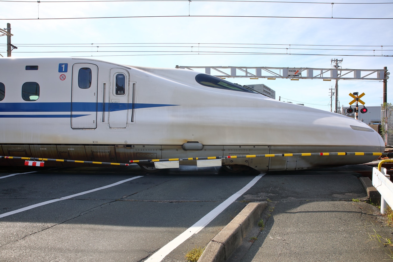 【JR海】N700A(スモールA)X11編成が浜松工場へ廃車回送の拡大写真