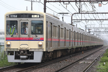 【京王】7000系7804F＋7704Fが上り線逆走回送