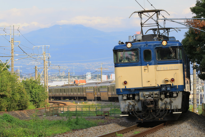 【JR東】E217系Y-6編成 長野総合車両センターへ配給輸送を竜王～塩崎間で撮影した写真