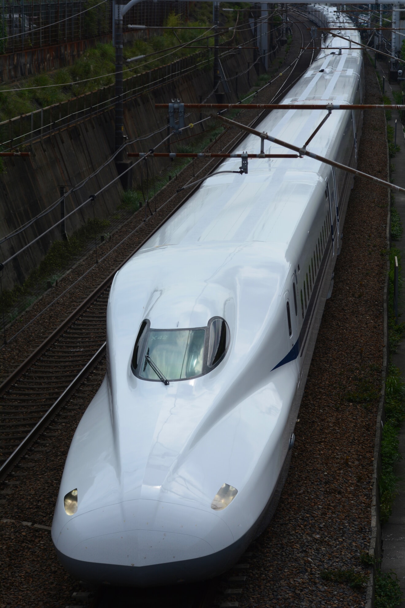 【JR海】N700A(スモールA)X42編成浜松工場全検出場試運転の拡大写真