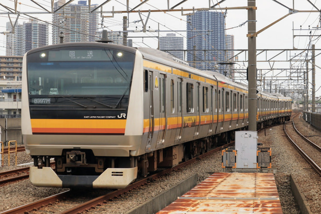 【JR東】E233系ナハN34編成 国府津車輪転削返却回送を武蔵中原駅で撮影した写真