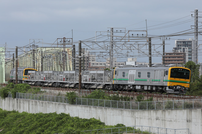 【JR東】GV-E197系TS-01編成 常磐線内試運転を金町～松戸間で撮影した写真