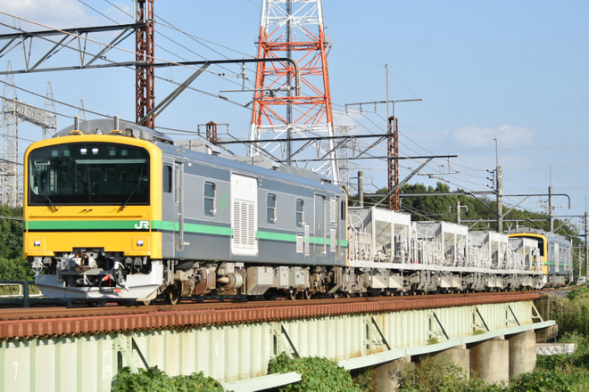 【JR東】GV-E197系TS-01編成 常磐線内試運転を岡部～本庄間で撮影した写真