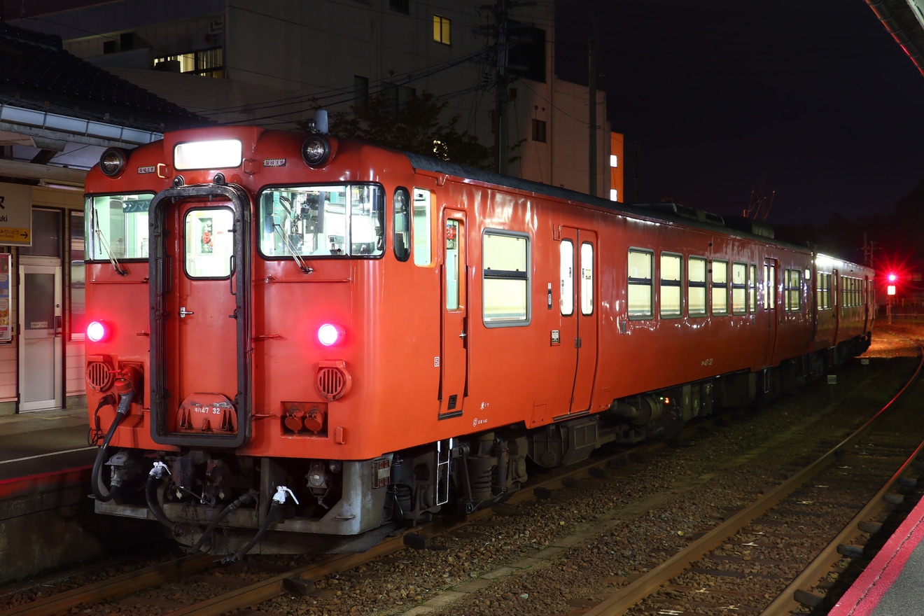 【JR西】木次線にてキハ47形2両の試運転の拡大写真