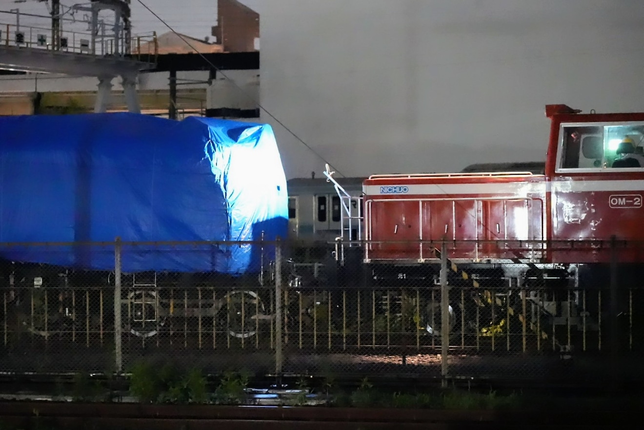 【JR東】EF58-61が大宮総合車両センターから鉄道博物館への拡大写真