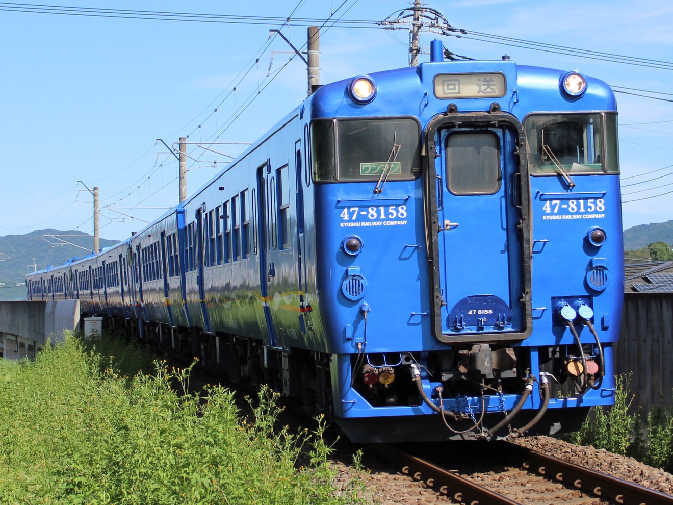 【JR九】長崎地区で使用される予定のキハ47形6両が回送の拡大写真