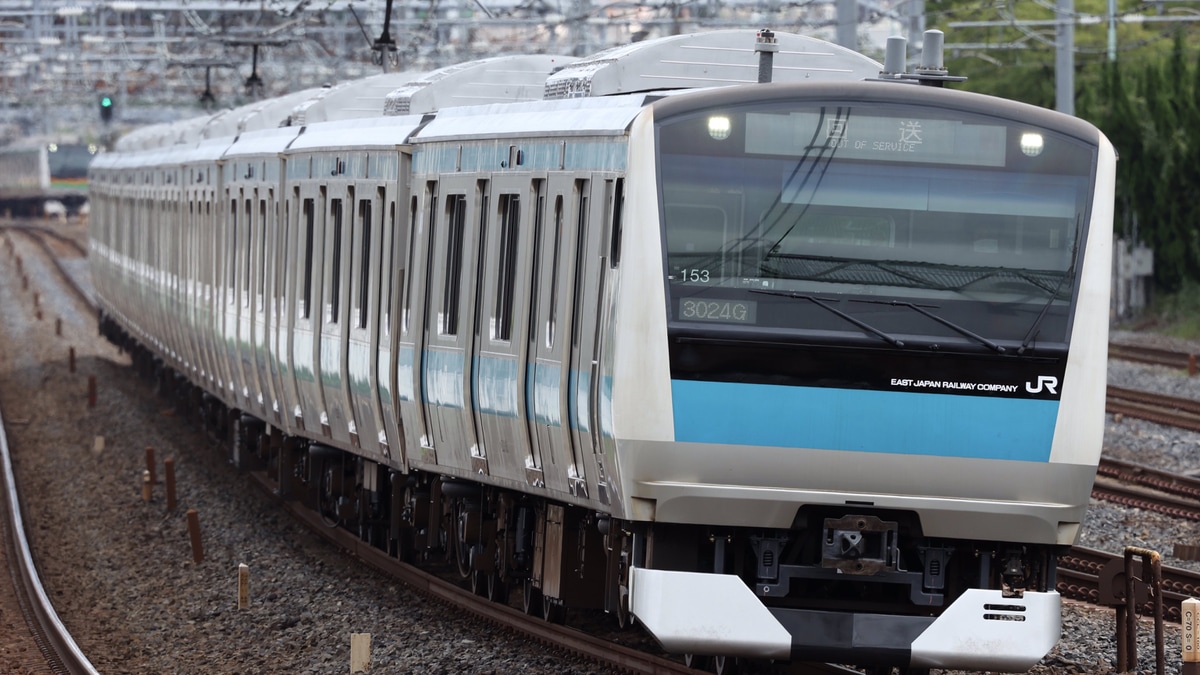 JR東】E233系サイ153編成東京総合車両センター出場回送 |2nd-train鉄道 