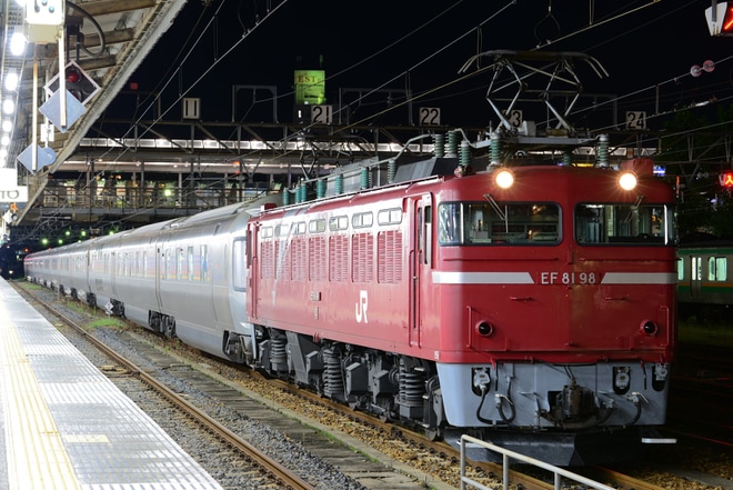 【JR東】EF81-98牽引青森行きカシオペア紀行返却回送運転