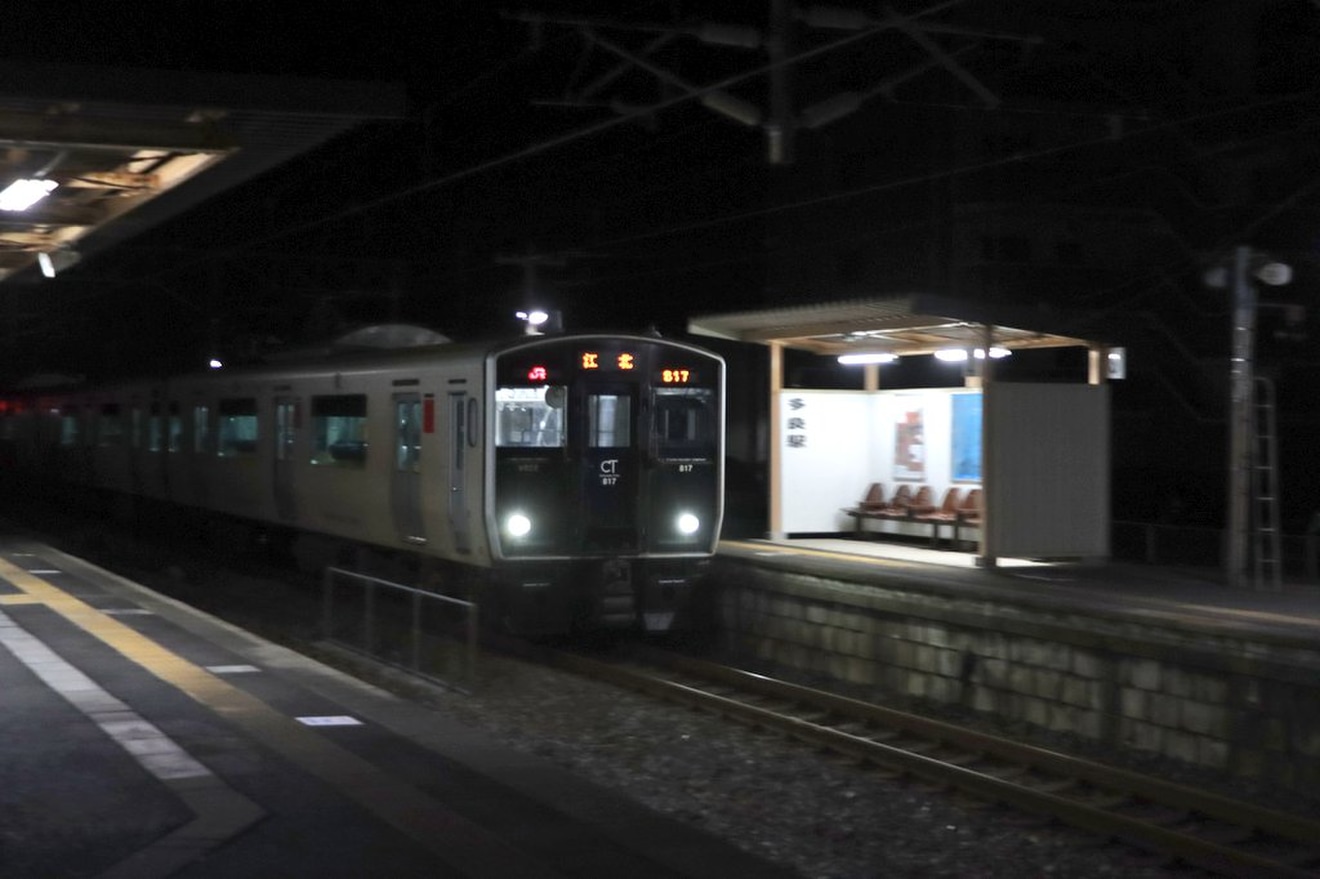 【JR九】長崎本線長崎〜肥前浜間最後の自走による電車通過の拡大写真