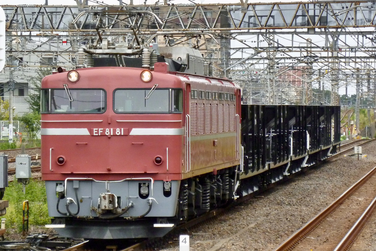 【JR東】EF81-81牽引水戸工臨運転(20220923)の拡大写真