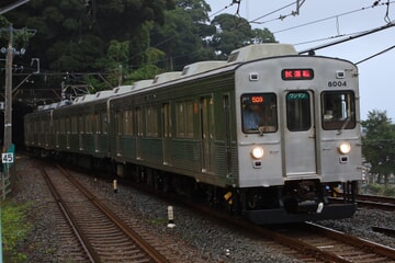 【伊豆急】8000系TB-4編成(無ラッピング化)伊豆高原工場出場試運転