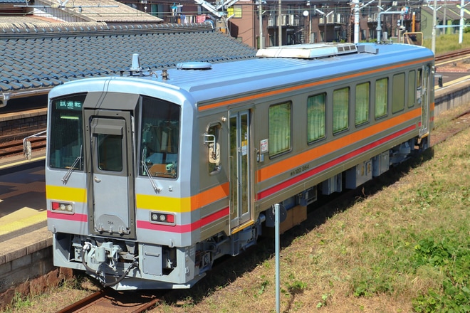 【JR西】キハ120-354後藤総合車両所本所出場試運転を不明で撮影した写真