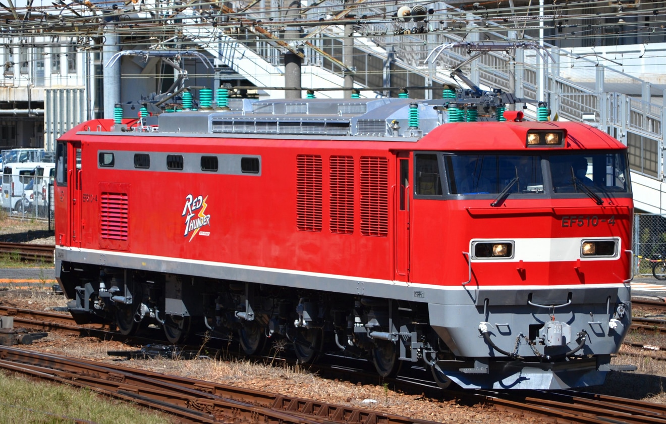 【JR貨】EF510-4広島車両所出場試運転の拡大写真
