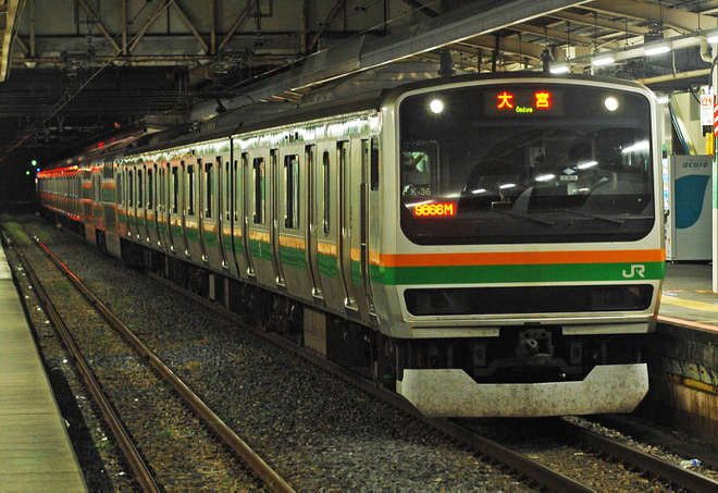 【JR東】こうのす花火大会開催に伴う臨時列車を不明で撮影した写真