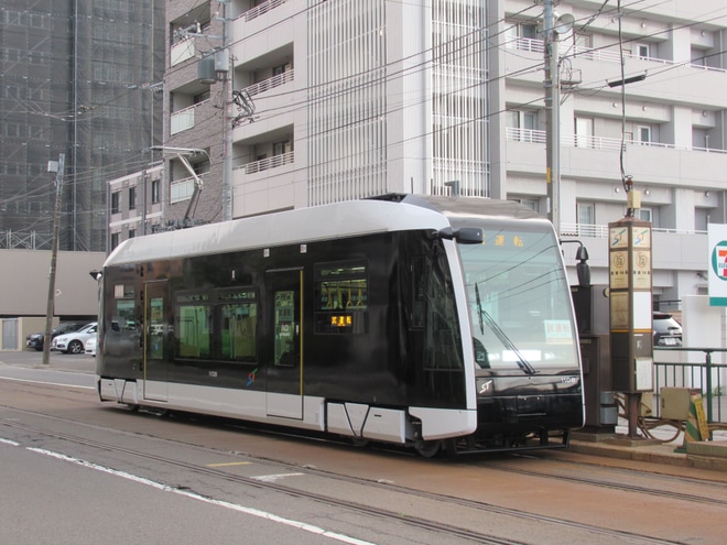 【札幌市交】1100形1108が試運転を不明で撮影した写真