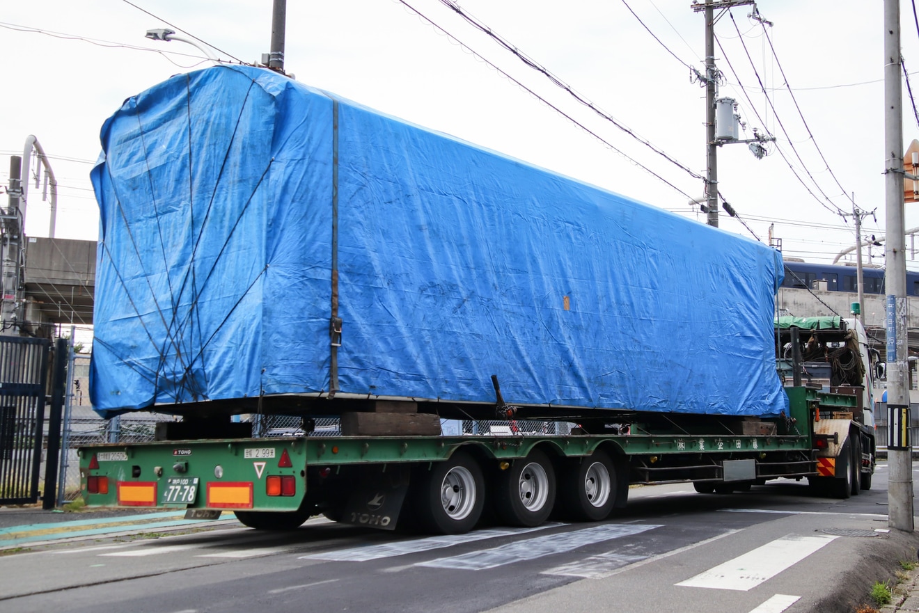 【京阪】5000系5551Fの5551号車廃車陸送の拡大写真
