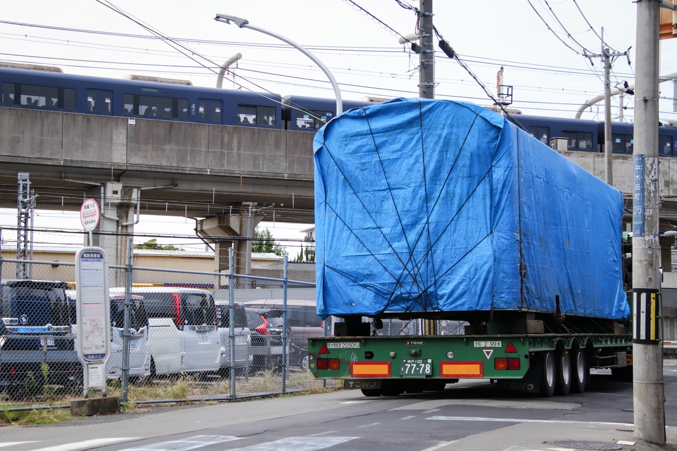 【京阪】5000系5551Fの5551号車廃車陸送の拡大写真