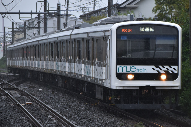 【JR東】209系「Mue-Train」 宇都宮線試運転を西大宮駅で撮影した写真