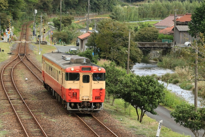 【JR西】「美祢線ノスタルジー40の旅」を催行を不明で撮影した写真