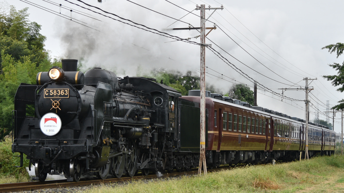 秩鉄】鉄道開業150周年×秩父鉄道創立123周年記念 特別ヘッドマークを