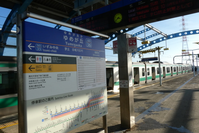 【JR東】E233系7000番台ハエ131編成が相鉄いずみ野線へをゆめが丘駅で撮影した写真