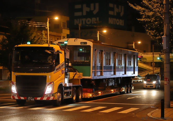 【大阪メトロ】20系2607F廃車陸送を不明で撮影した写真