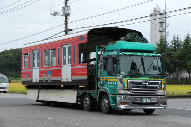 【小田急】1000形1058×4(1058F)廃車陸送