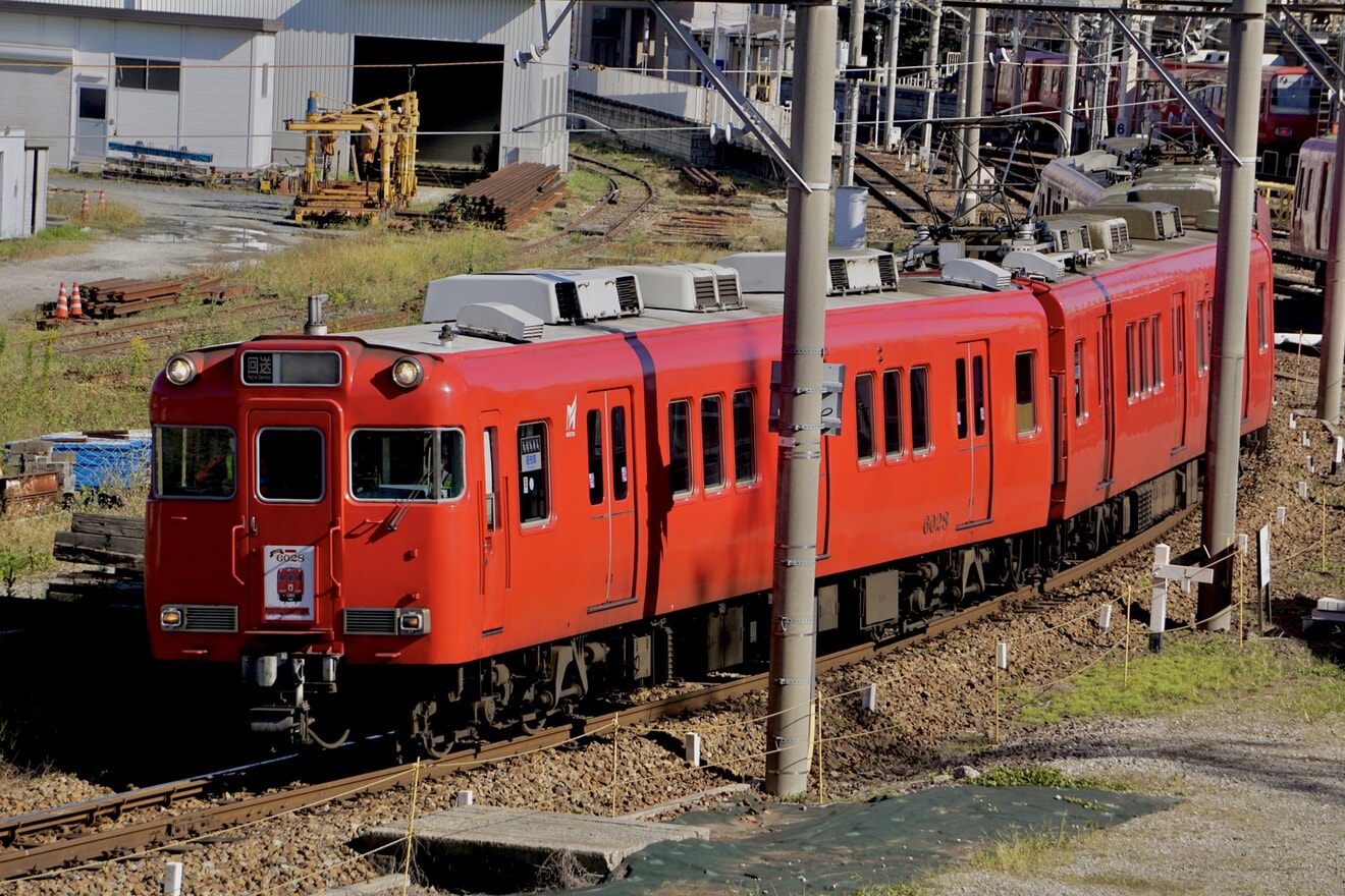 【名鉄】6000系6028F大江から廃車回送の拡大写真