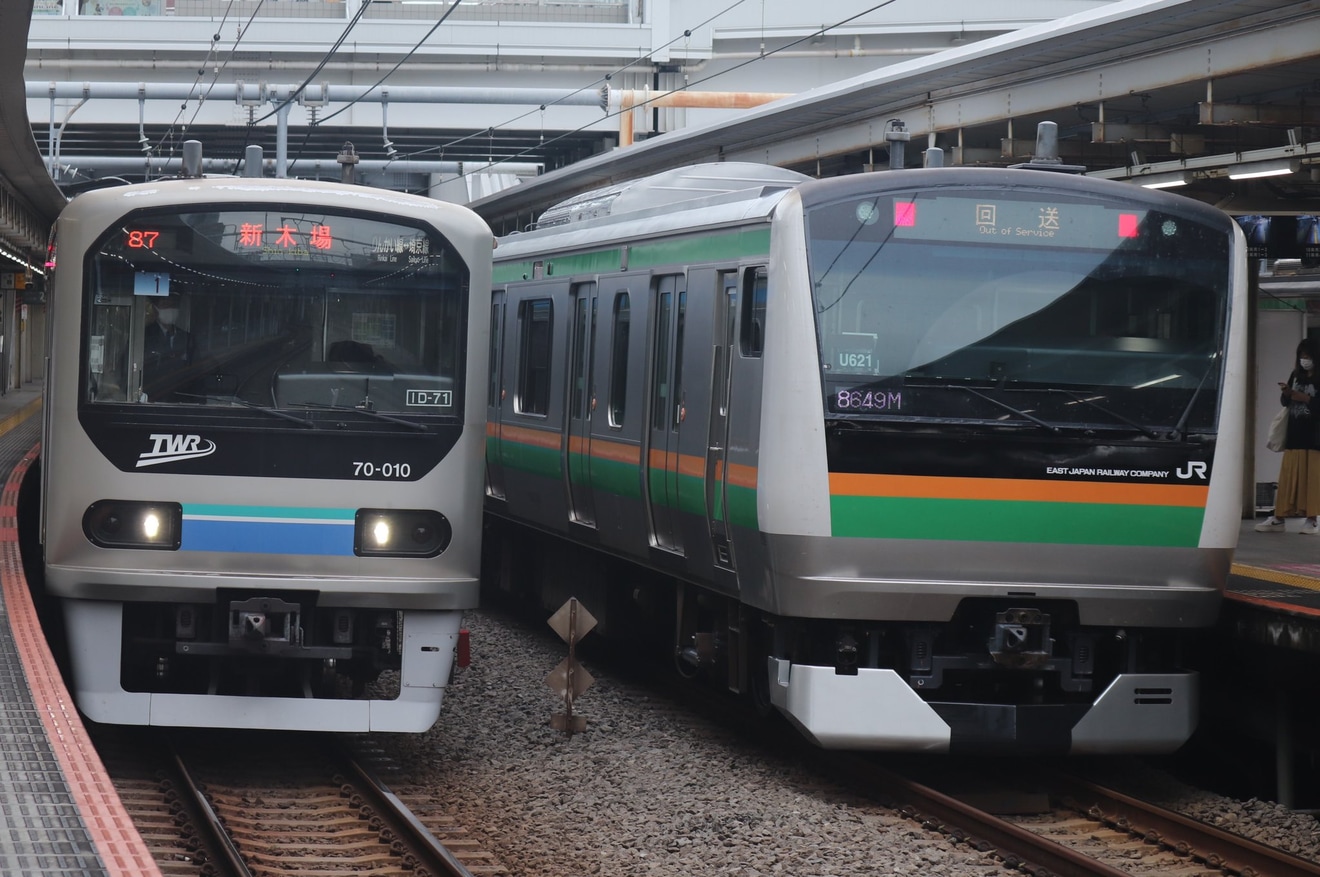 【JR東】E233系U621編成東京総合車両センター出場回送(202210)の拡大写真