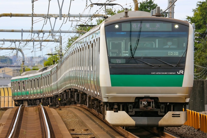 【JR東】E233系7000番台ハエ102編成が相鉄いずみ野線へをゆめが丘駅で撮影した写真