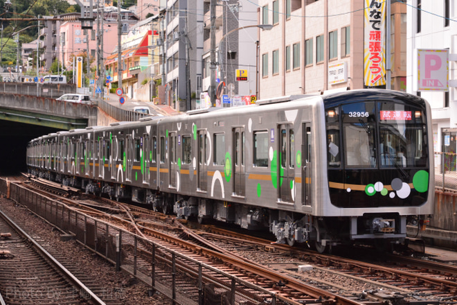 【大阪メトロ】30000A系32656Fけいはんな線で試運転を生駒駅で撮影した写真