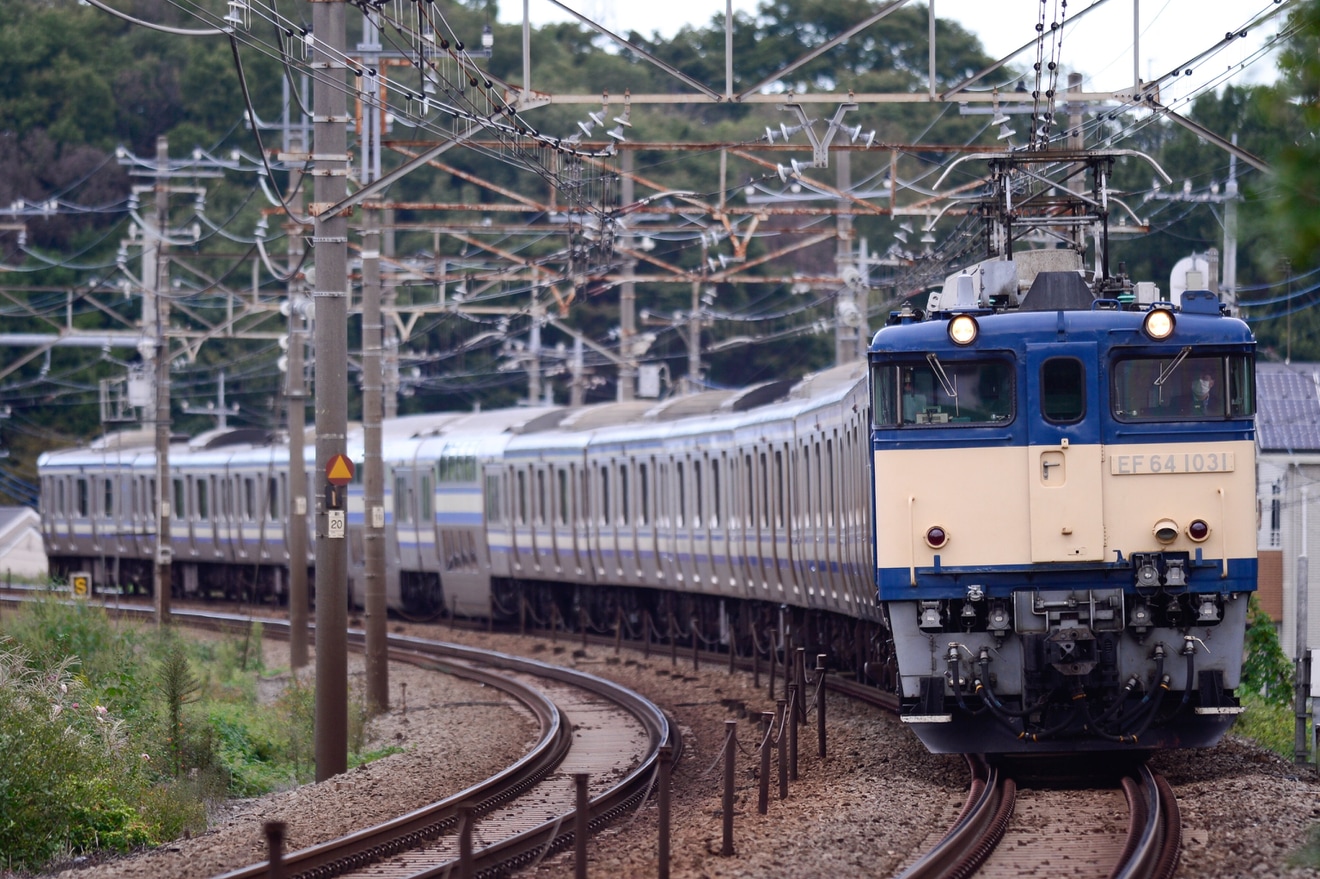 【JR東】E217系Y-1編成 長野総合車両センターへ配給輸送の拡大写真