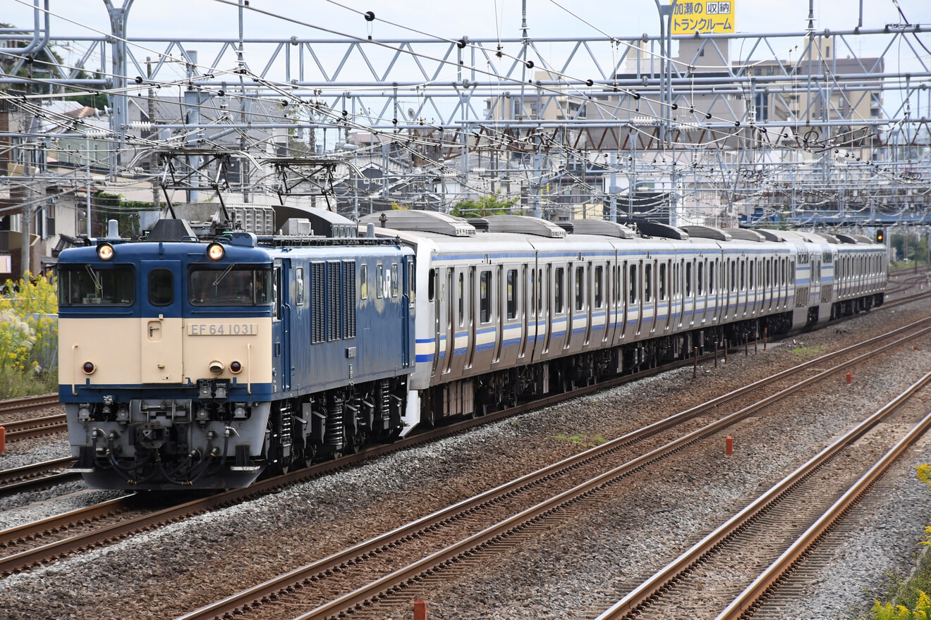 【JR東】E217系Y-1編成 長野総合車両センターへ配給輸送の拡大写真