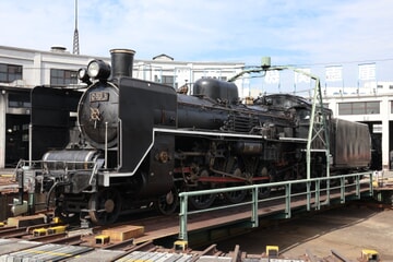 【JR西】C55-1が京都鉄道博物館の転車台へ展示