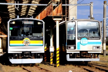 【JR東】【数少ない205系の兄弟コラボ】相模線用205系500番台の入換車両乗車体験＆鶴見線用205系1100番台との写真撮影