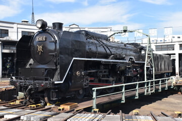 【JR西】C62-1が京都鉄道博物館の転車台へ展示