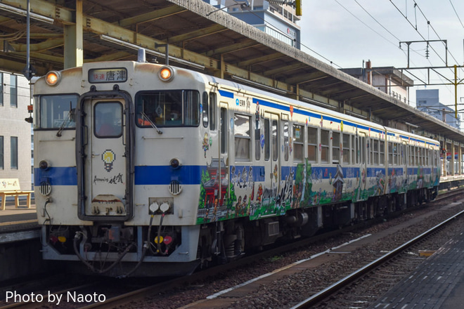 【JR九】唐津線 キハ47での快速を佐賀駅で撮影した写真