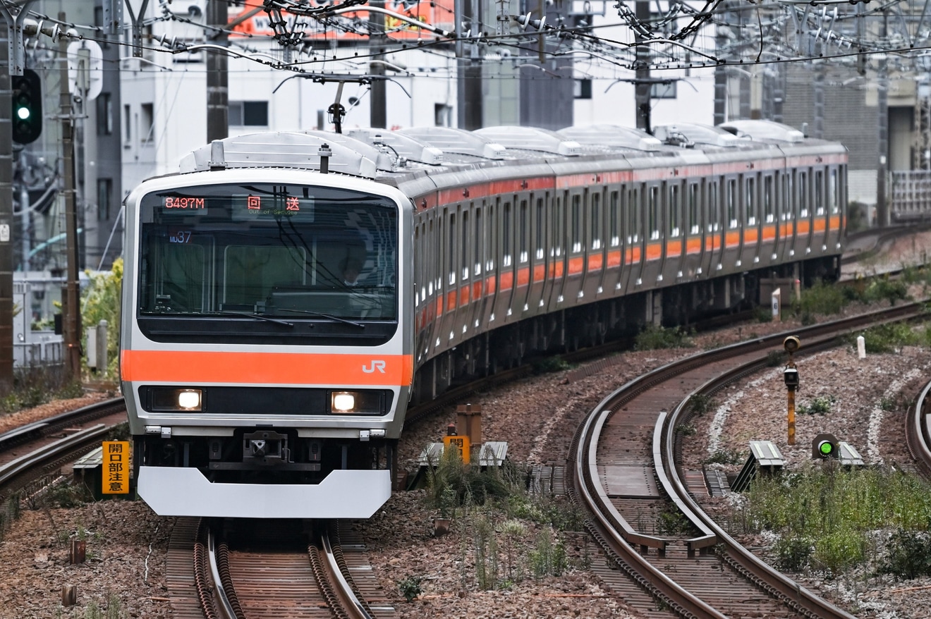 【JR東】E231系MU37編成東京総合車両センター出場回送の拡大写真
