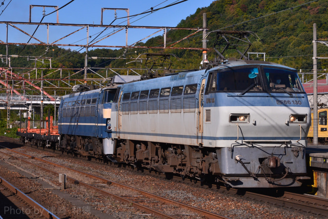 【JR貨】EF66−27が8865レにて次位無動力回送を彦根駅で撮影した写真