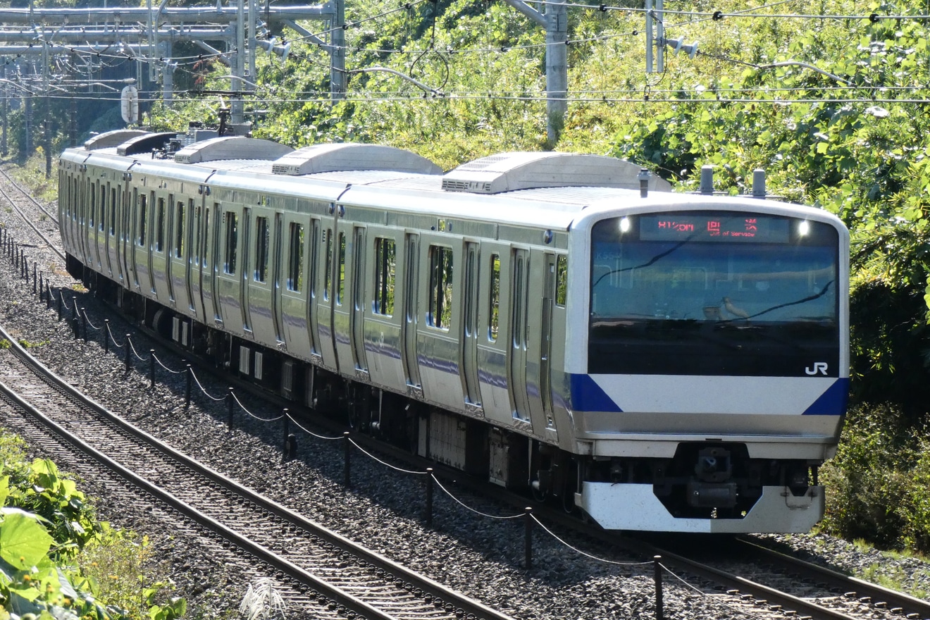 【JR東】E531系K551編成郡山総合車両センターへ入場回送の拡大写真