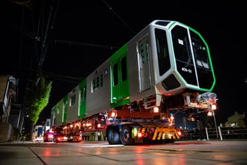 【大阪メトロ】400系第1編成搬入・陸送