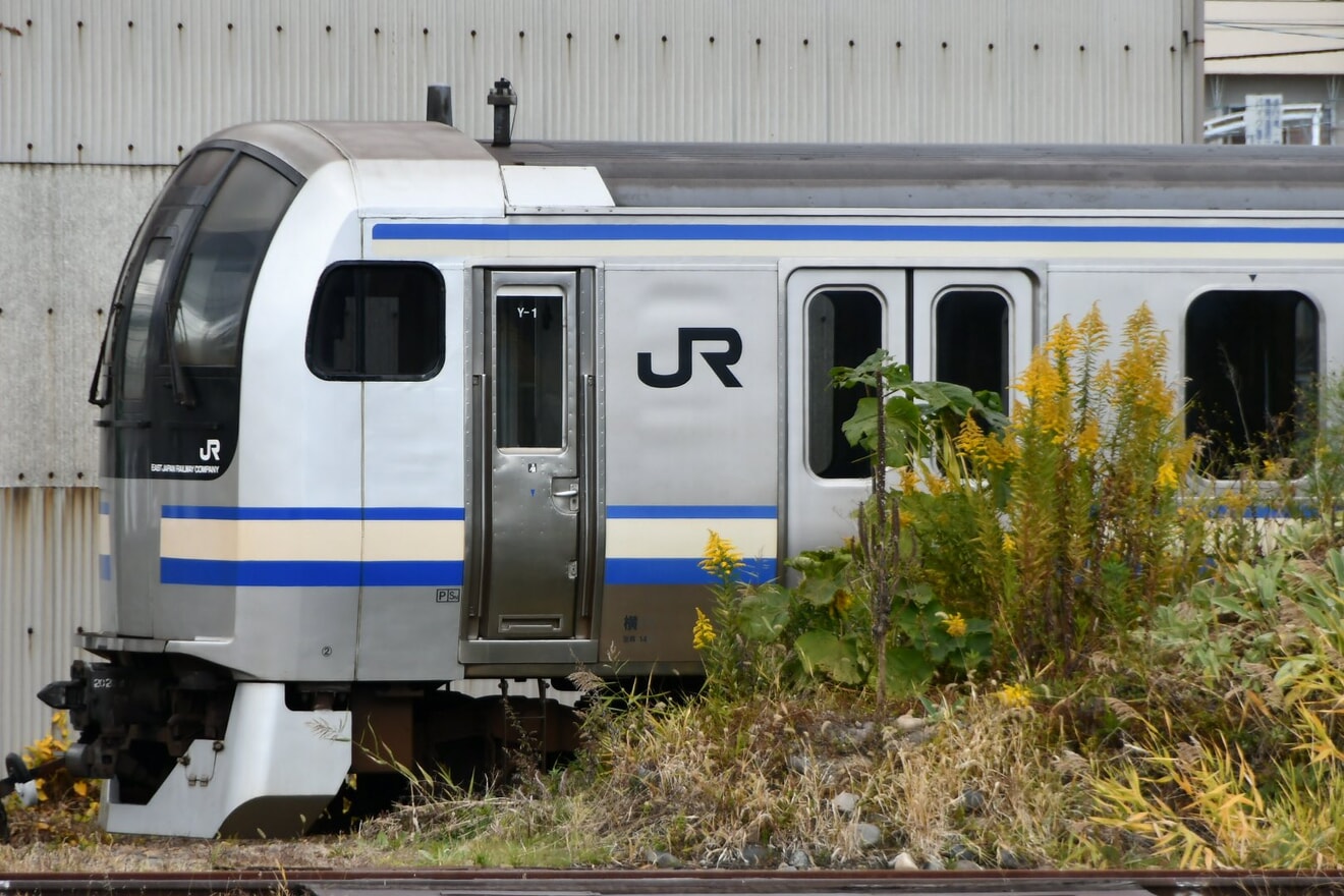 【JR東】E217系Y-1編成の一部が解体線への拡大写真