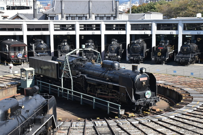 【JR西】C59-164が京都鉄道博物館の転車台へ展示
