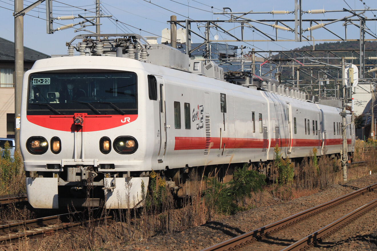 【JR東】E491系による阿武隈急行線検測の拡大写真