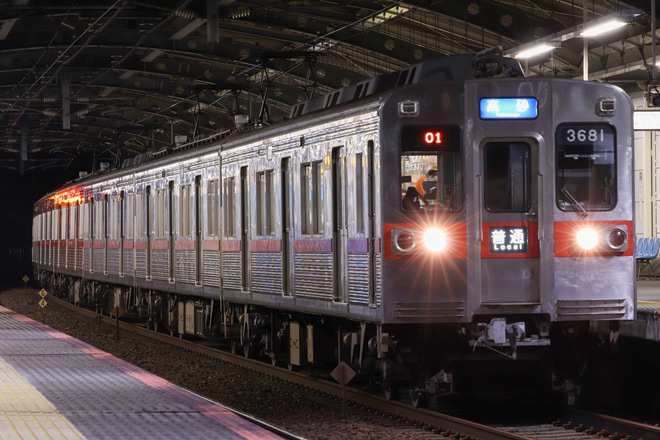 【京成】3600形3688編成(リバイバルカラー)が押上線運用に充当を四ツ木駅で撮影した写真