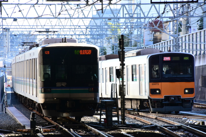【東武】50070型51072Fも東急新横浜線へ、習熟運転が本格開始を日吉駅で撮影した写真