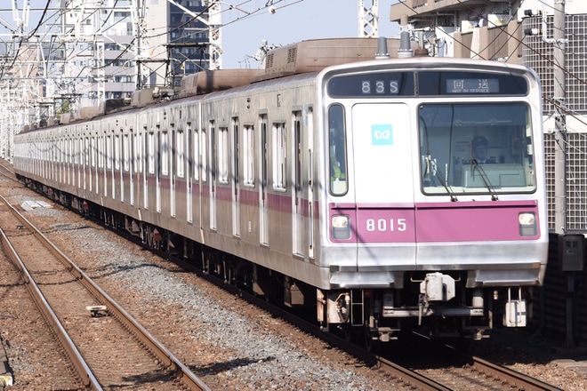 【メトロ】8000系8115F南栗橋から臨時回送を五反野駅で撮影した写真