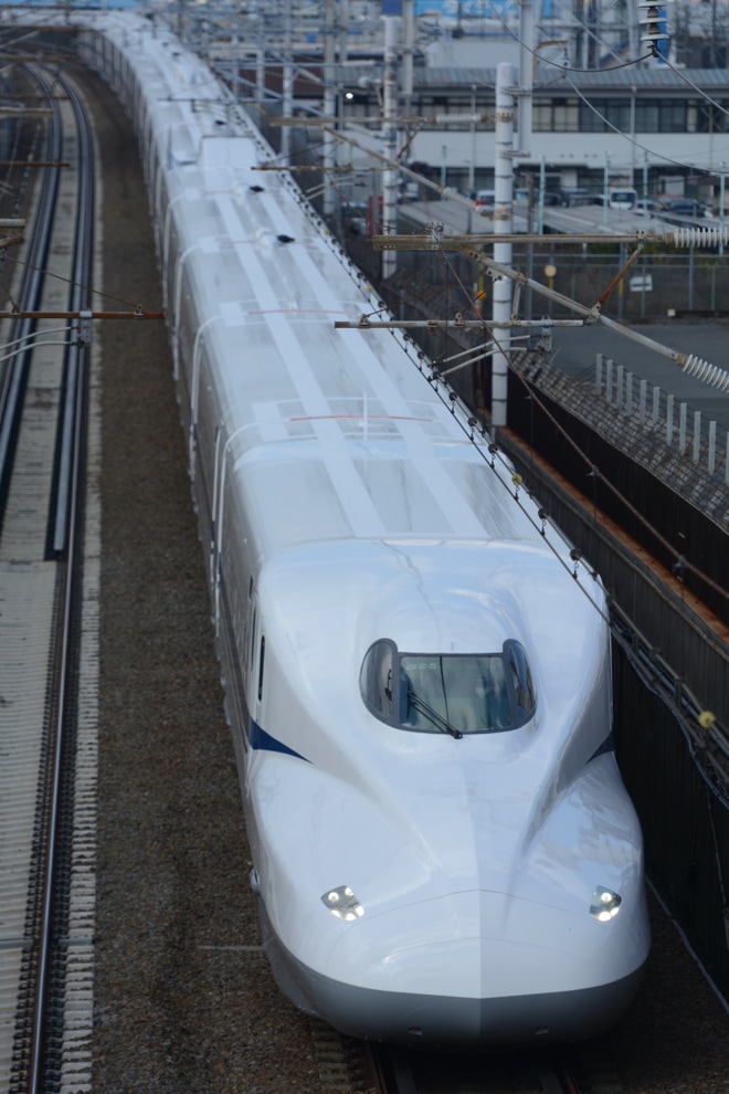 【JR海】N700A G25編成浜松工場出場試運転を名古屋〜三河安城間で撮影した写真